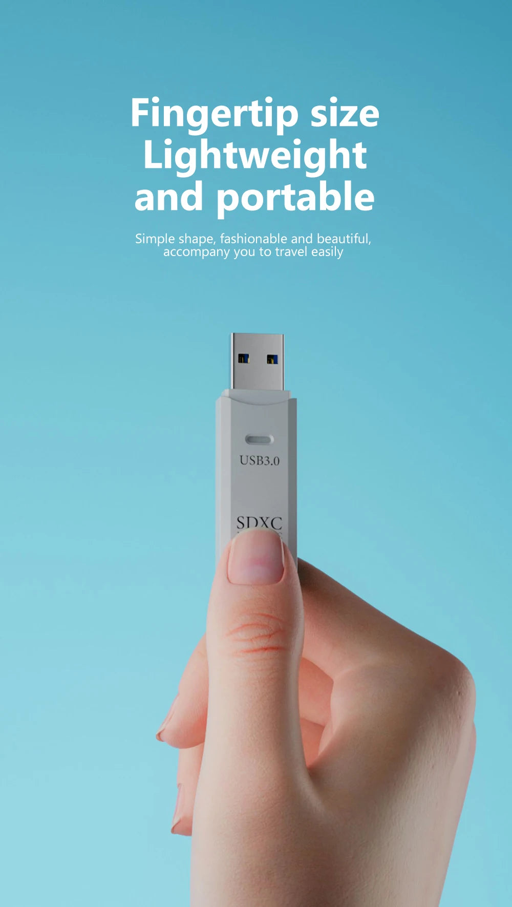 2 in 1 USB 3.0 Card Reader
