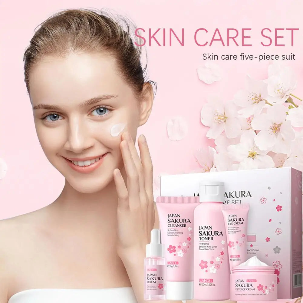5/3pcs/Set Sakura Skin Care Sets