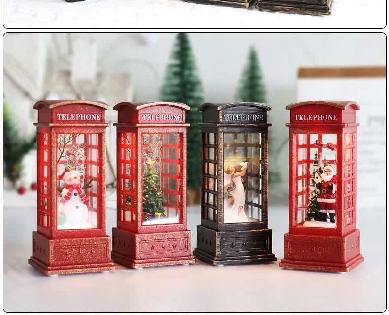 Christmas Crystal Santa Claus Lights