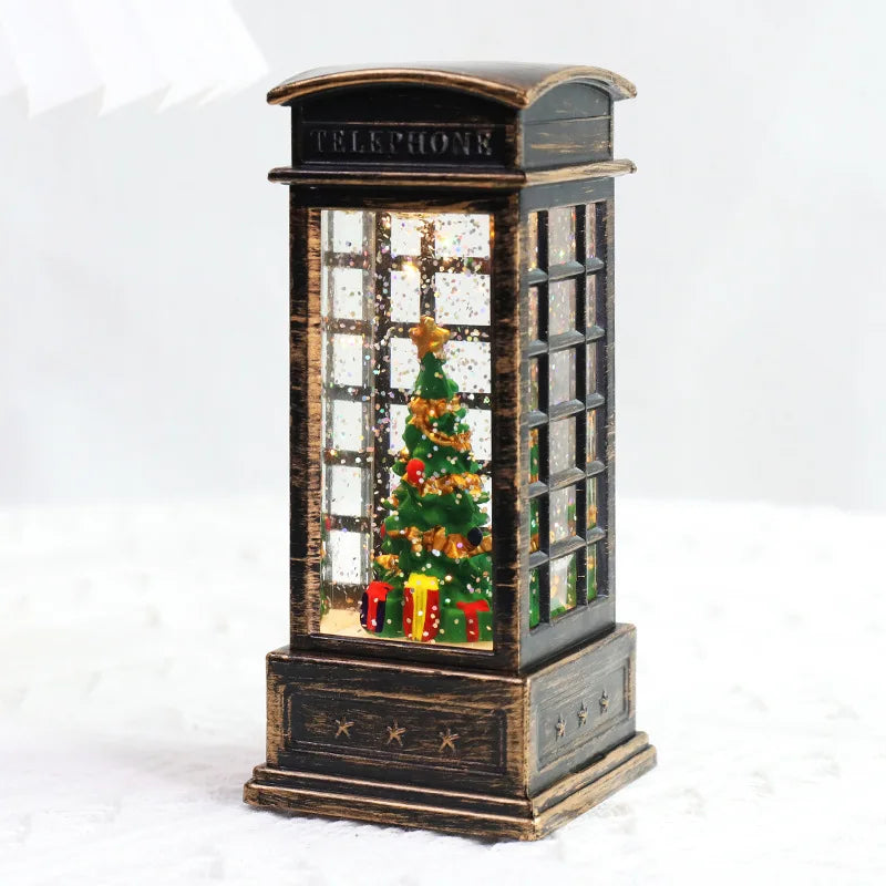 Christmas Crystal Santa Claus Lights