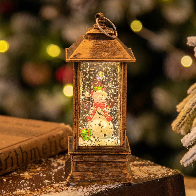 Christmas Crystal Santa Claus Lights