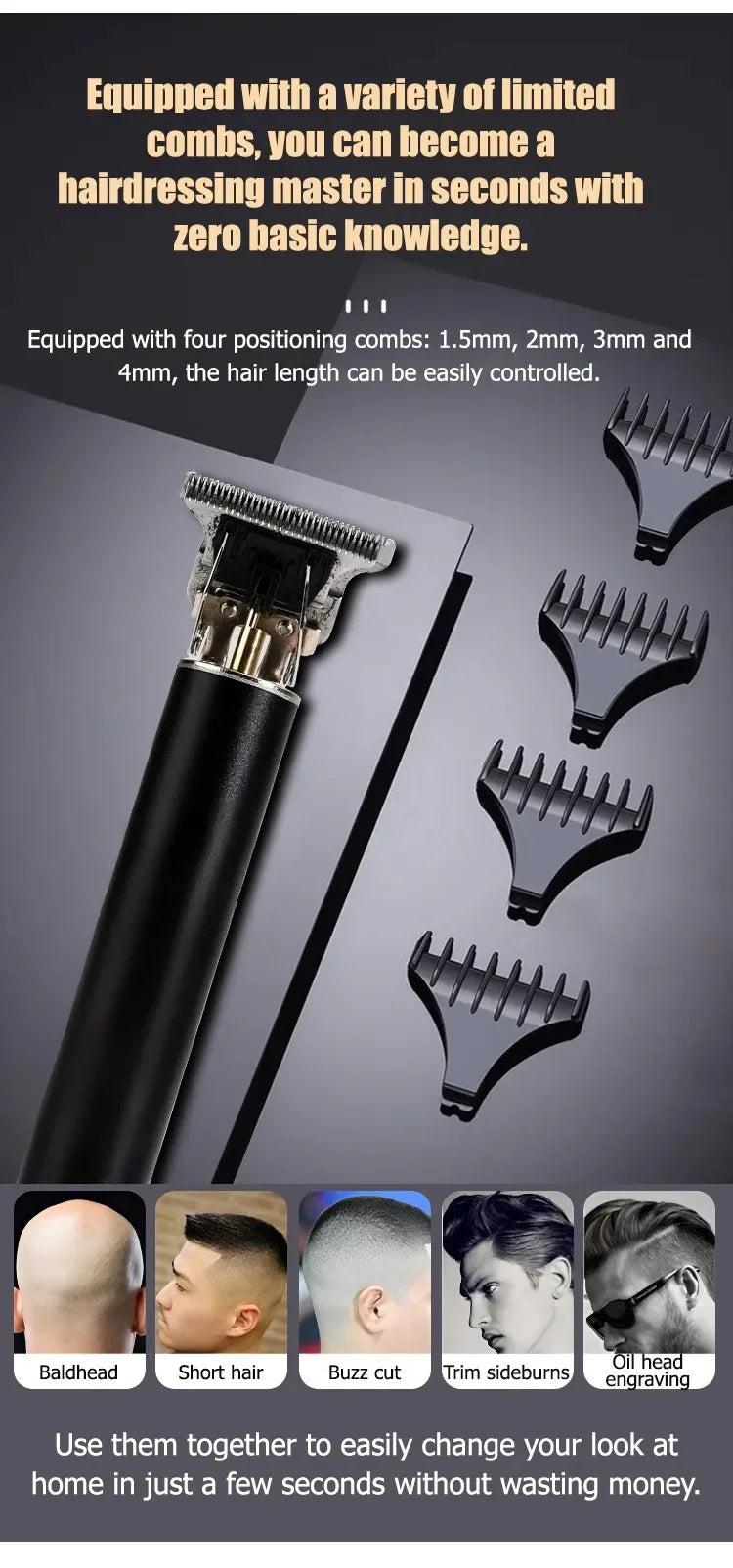 Electric Hair Cutting Machine Vintage T9 Clipper