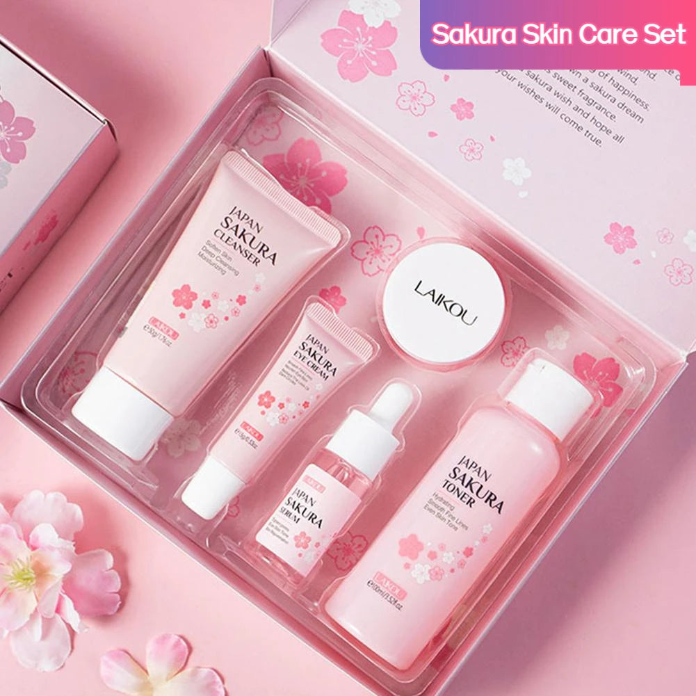 5/3pcs/Set Sakura Skin Care Sets