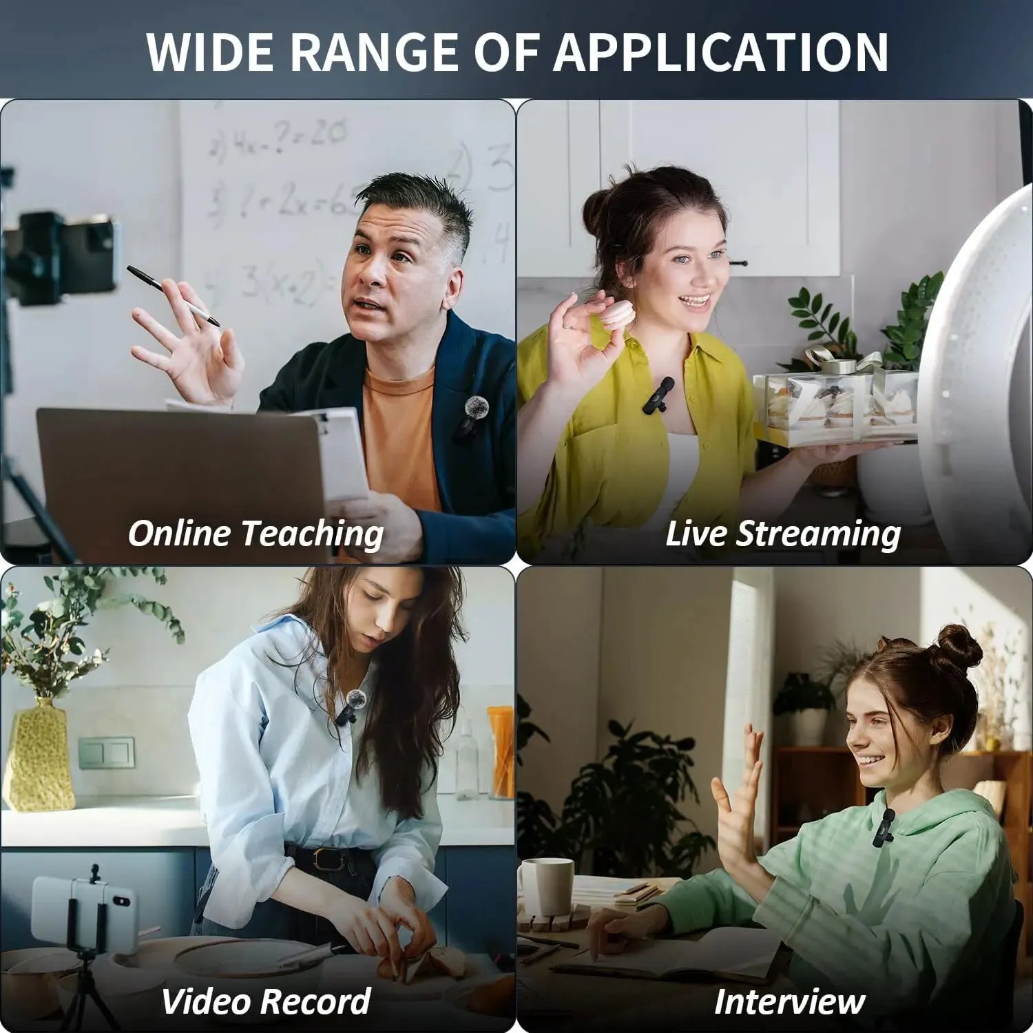 K60 NEW Wireless Lavalier Microphone