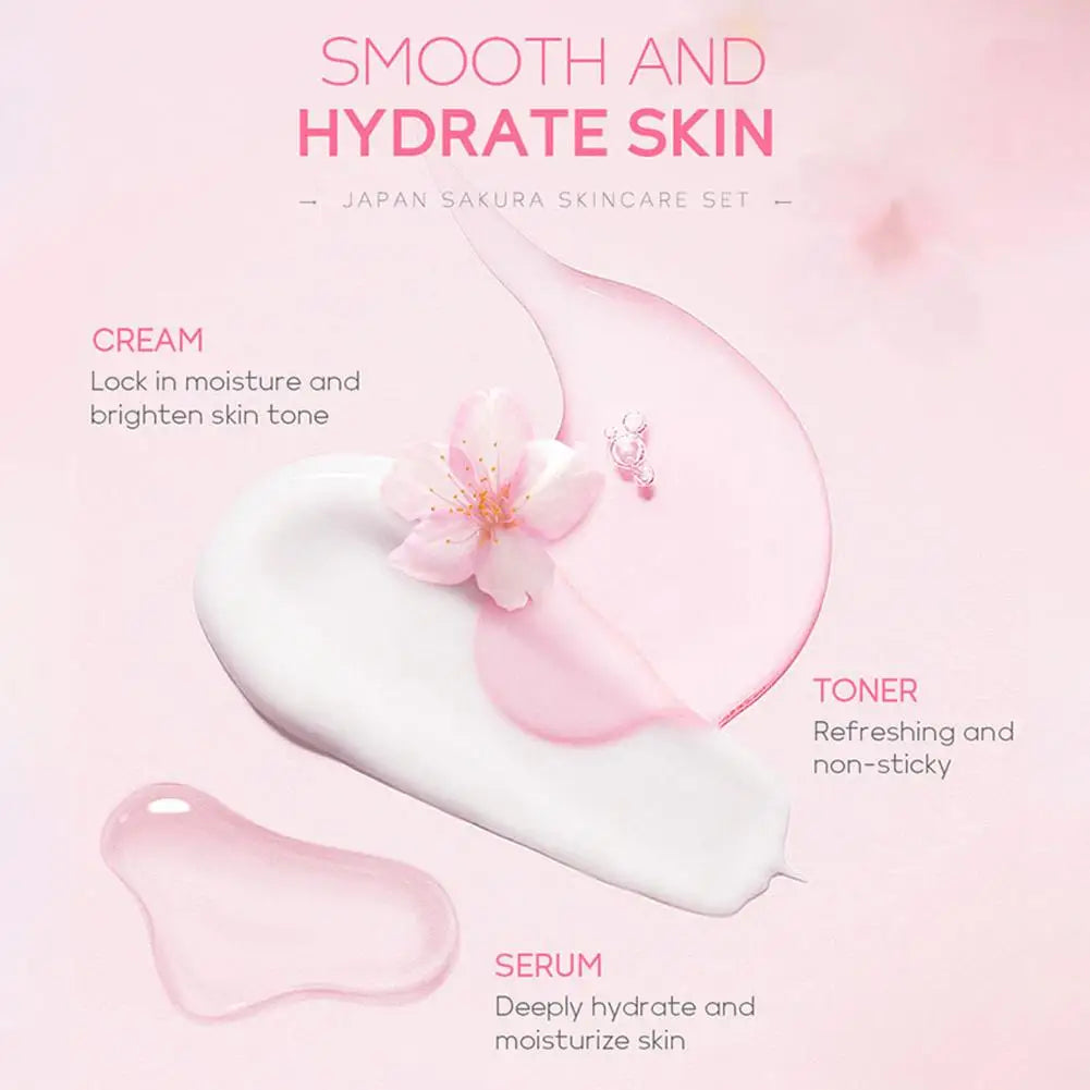 5/3pcs/Set Sakura Skin Care Sets