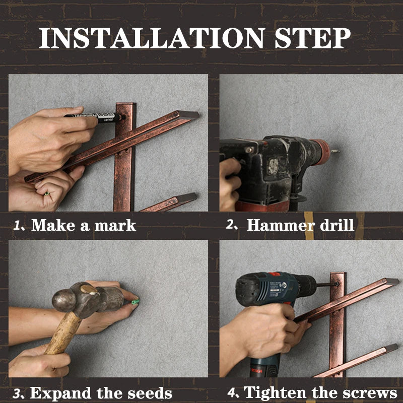 Wine Rack Wall Bottle Holder