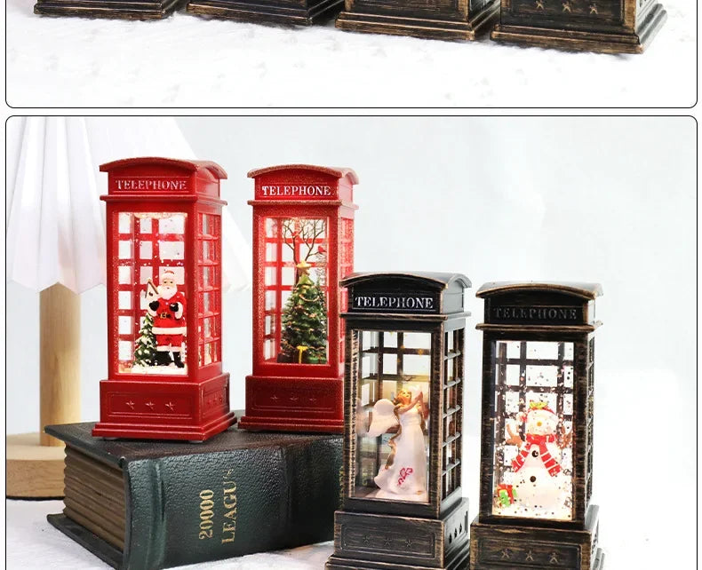 Christmas Crystal Santa Claus Lights