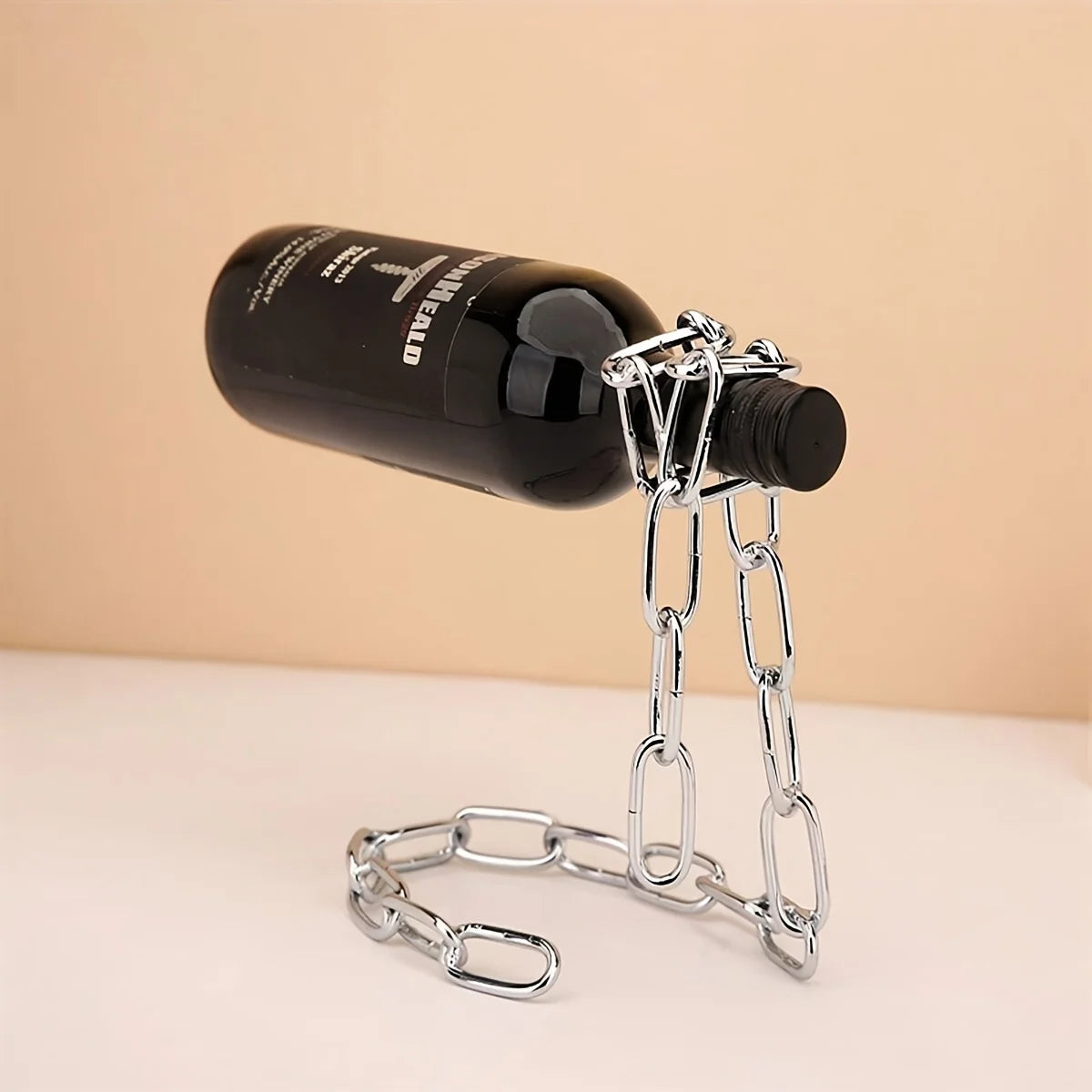 Iron Chain Wine Bottle Holder