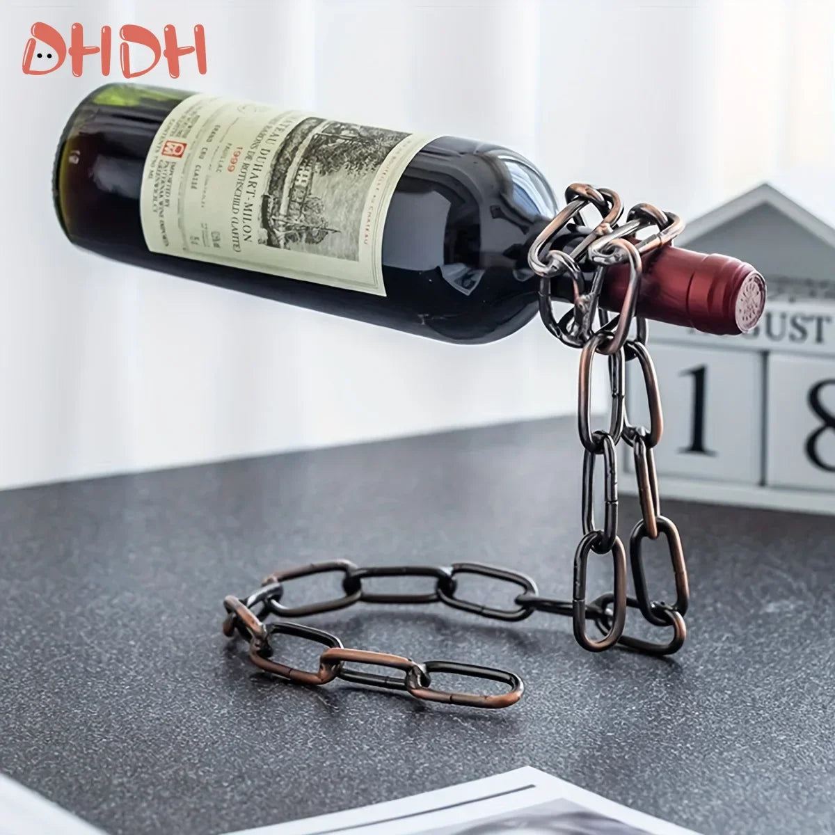 Iron Chain Wine Bottle Holder