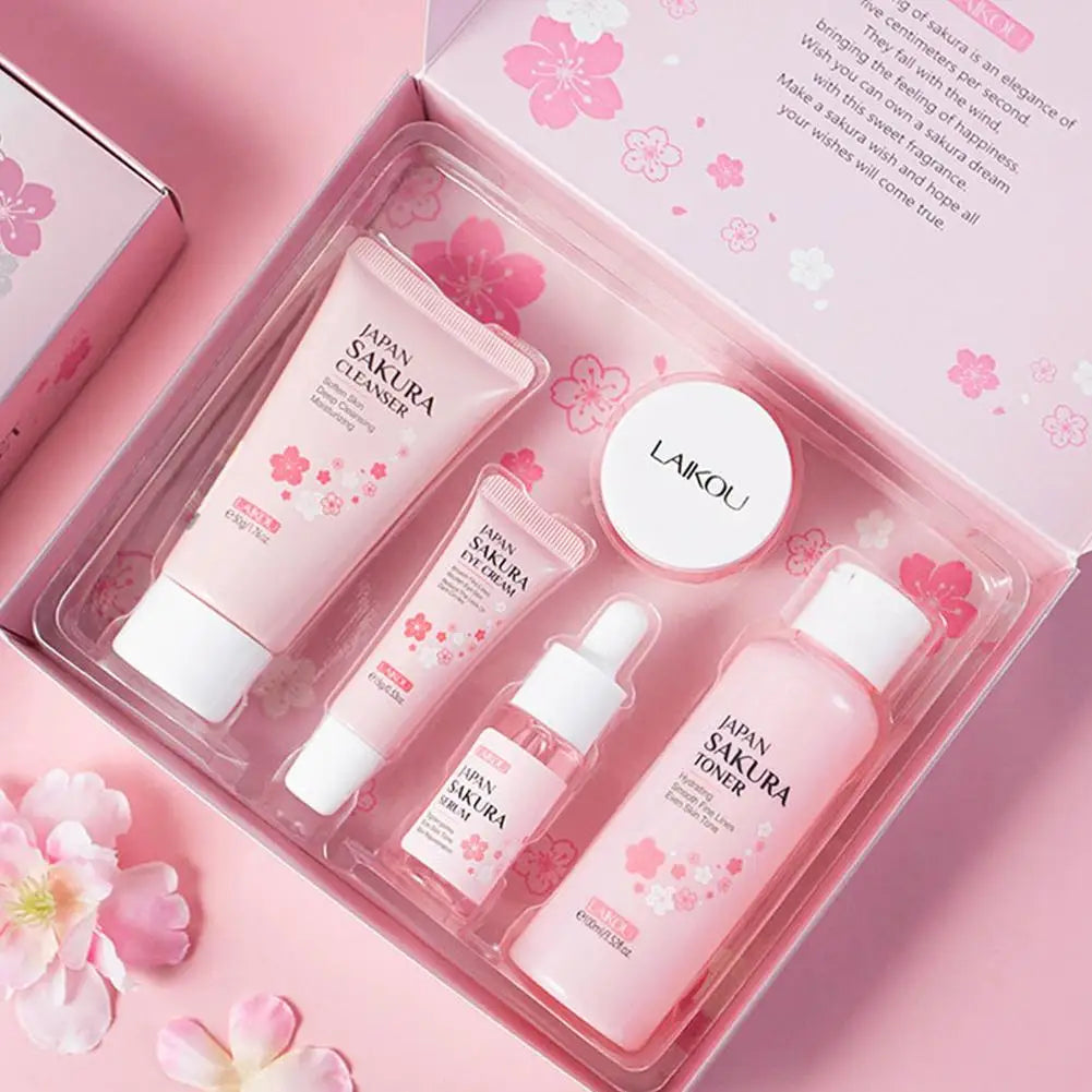5/3pcs/Set Sakura Skin Care Sets