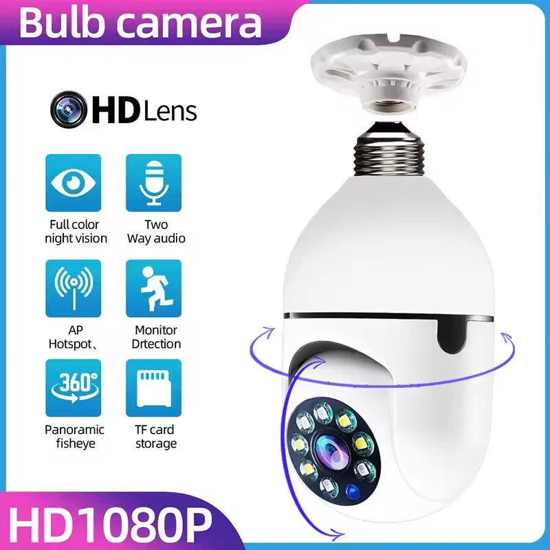 Bulb E27 Surveillance Camera