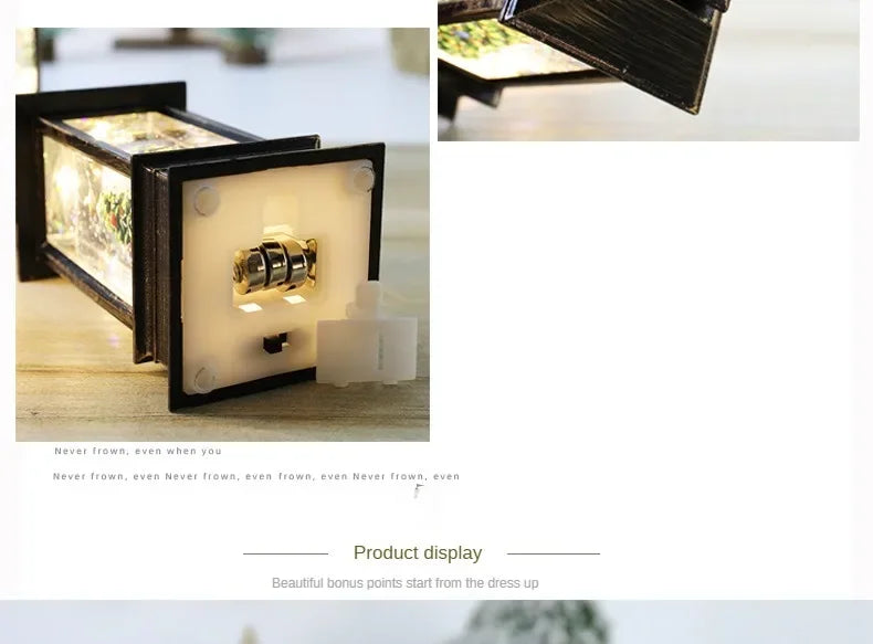 Christmas Crystal Santa Claus Lights