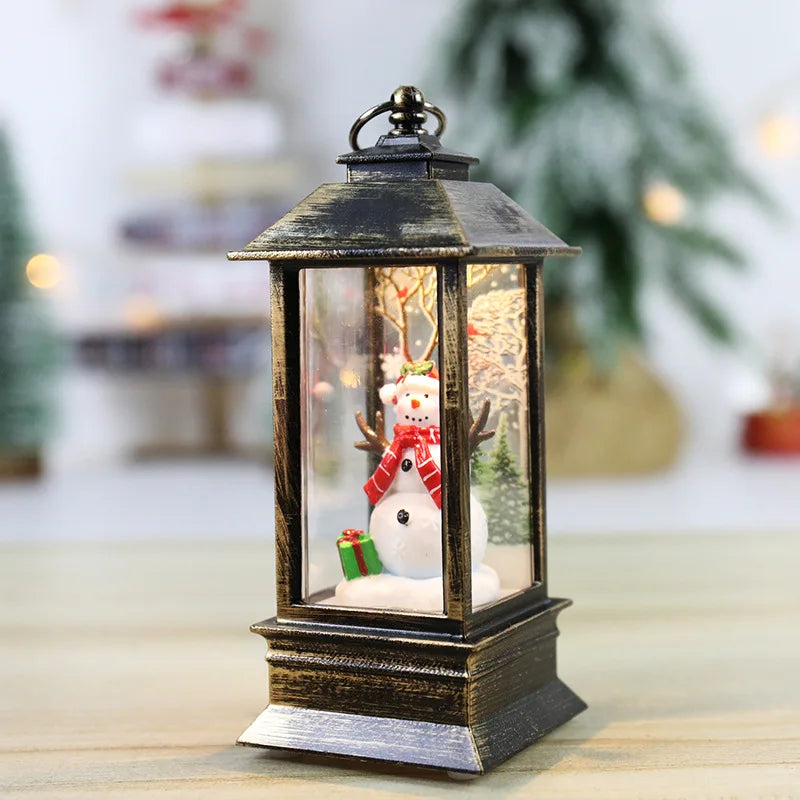 Christmas Crystal Santa Claus Lights