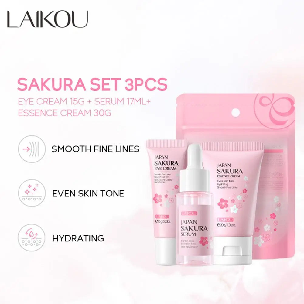 5/3pcs/Set Sakura Skin Care Sets