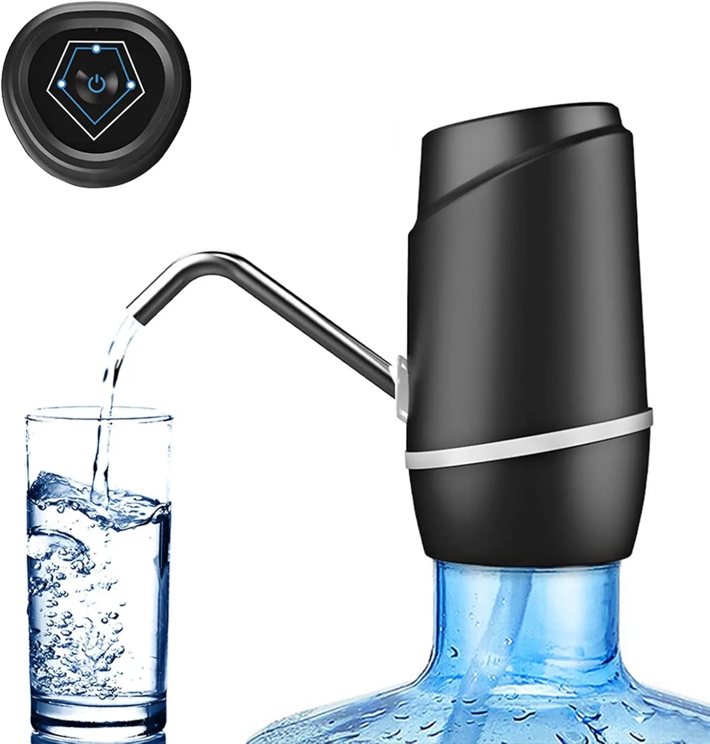 1pcWhite/Black Water Bottle Pump