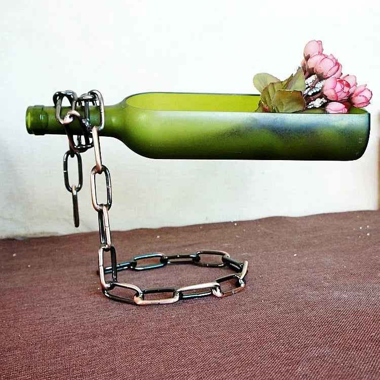 Iron Chain Wine Bottle Holder