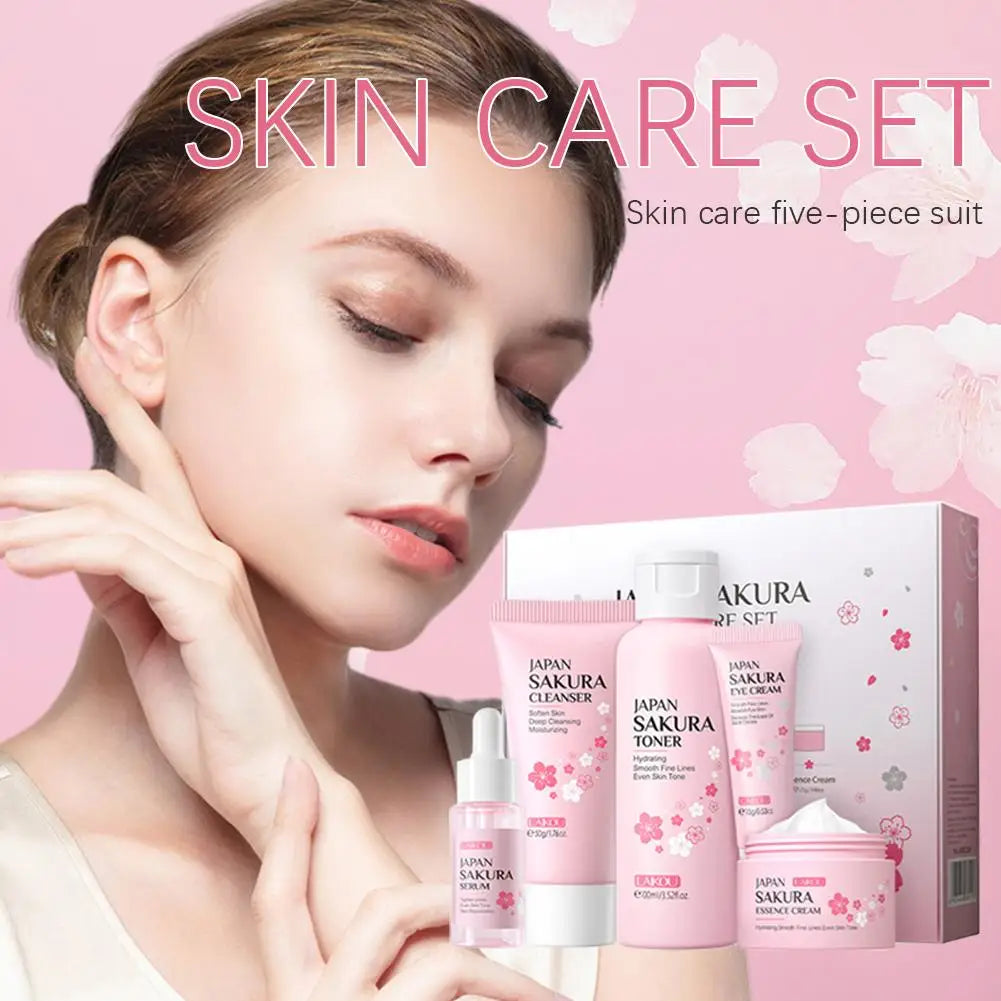 5/3pcs/Set Sakura Skin Care Sets