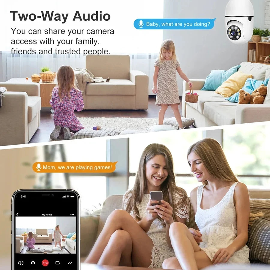 Bulb E27 Surveillance Camera