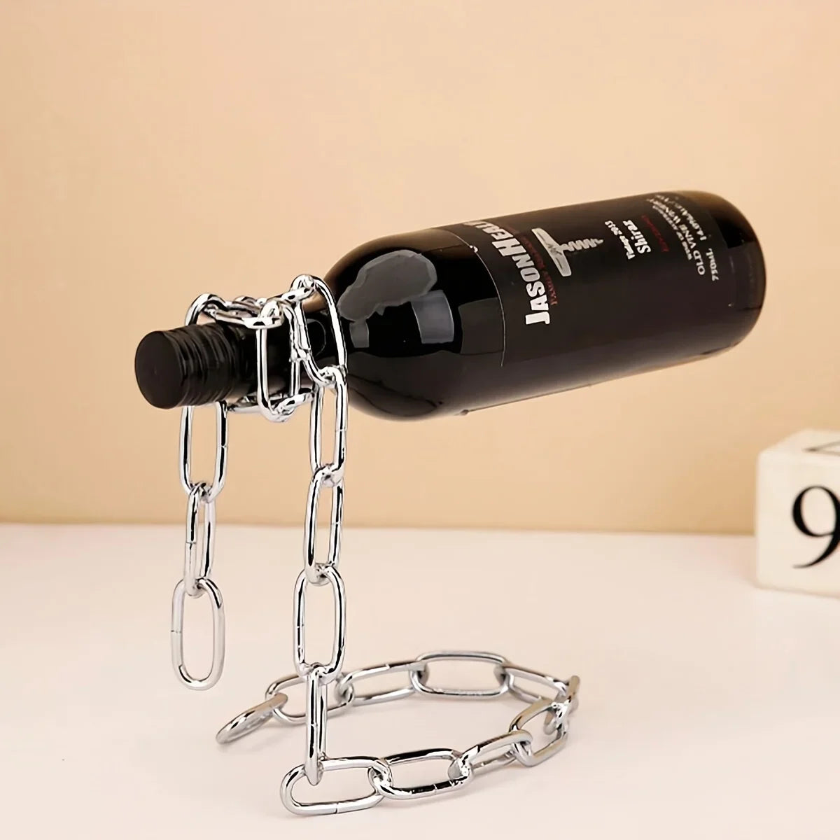 Iron Chain Wine Bottle Holder
